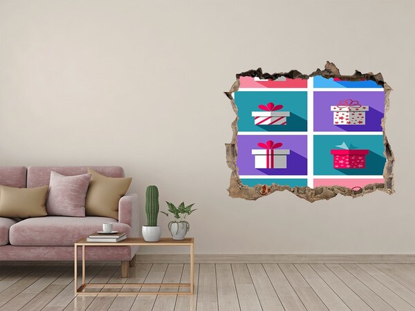 Finto buco nel muro 3D Sorprese regalo