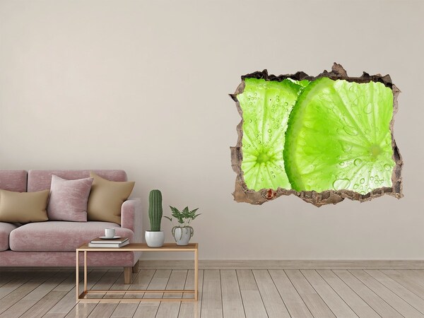 Sticker buco nel muro Lime succoso nel cemento