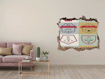 Finto buco nel muro 3D Skatepark in città