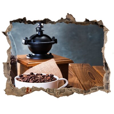 Finto buco nel muro 3D Caffè in un bar casalingo