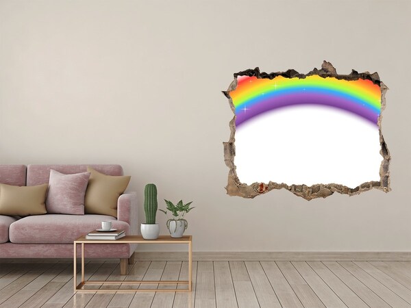 Sticker buco nel muro Perdita di luce arcobaleno