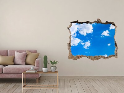 Finto buco nel muro 3D Cielo azzurro con nuvole