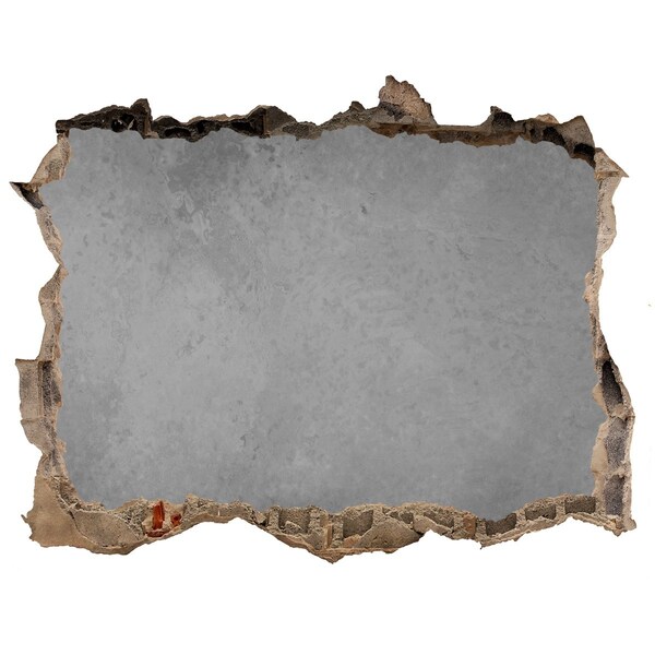 Sticker buco nel muro Muro crepato con vista sul cemento