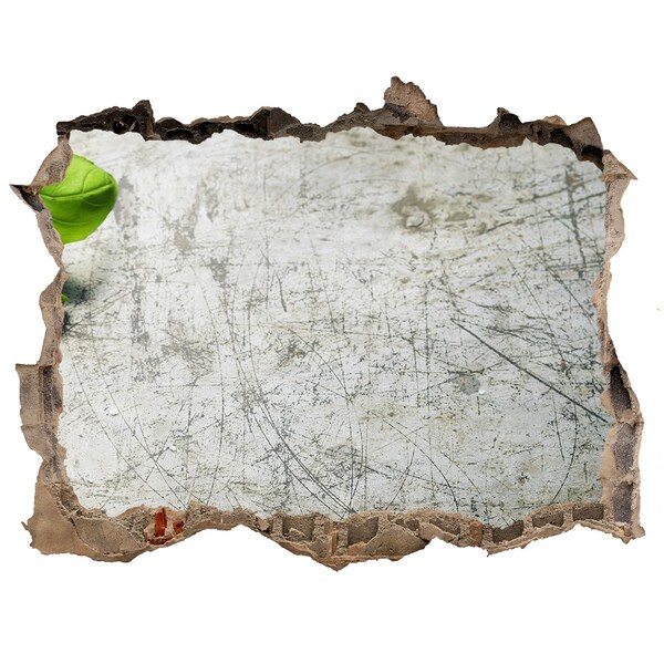 Sticker buco nel muro Un muro in rovina con vista sul cielo