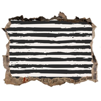 Adesivo buco nel muro Muro in rovina con strisce