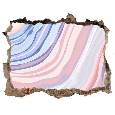 Adesivo buco nel muro Un buco colorato nel muro