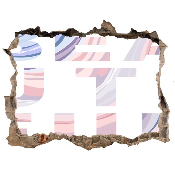 Sticker buco nel muro Interni in stile graffiti