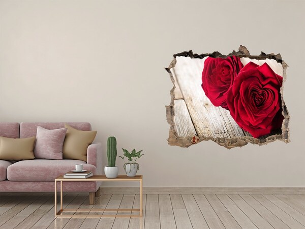 Sticker buco nel muro Rose in cemento