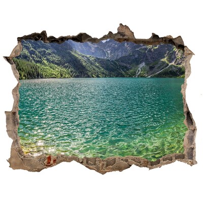 Adesivo buco nel muro Lago tra le montagne