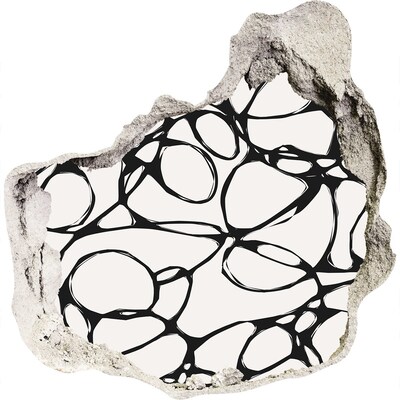 Adesivo effetto buco nel muro Motivi astratti sulla parete