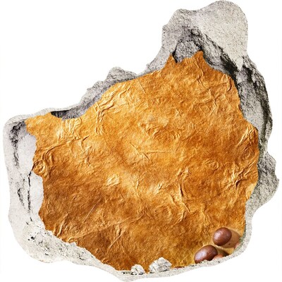 Adesivo effetto buco nel muro Golden Hole in the Wall