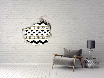 Adesivo effetto buco nel muro Foro stilizzato nel muro