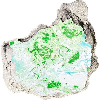 Adesivo effetto buco nel muro Un'oasi verde in un buco nel muro