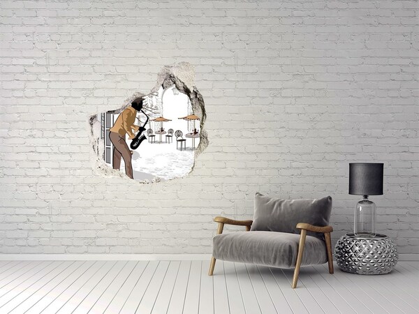 Finto buco nel muro 3D Caffè musicale a Parigi