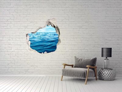Trompe l'oeil buco nel muro Vista sull'oceano