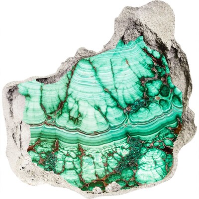 Trompe l'oeil buco nel muro Grotta di Malachite