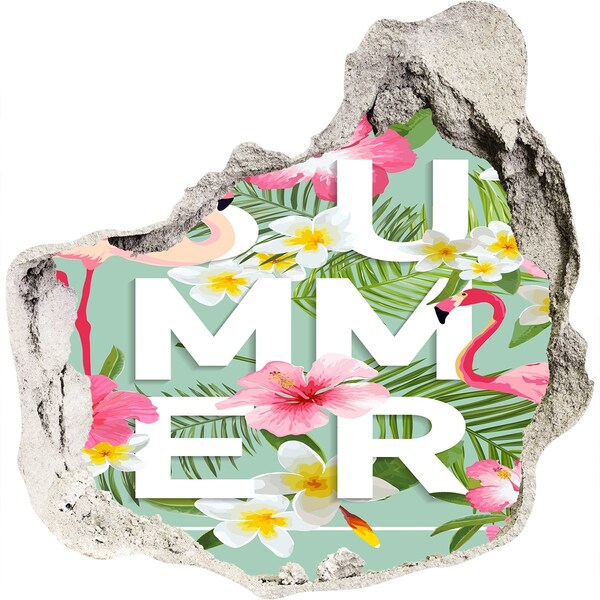 Trompe l'oeil buco nel muro Sogni d'estate