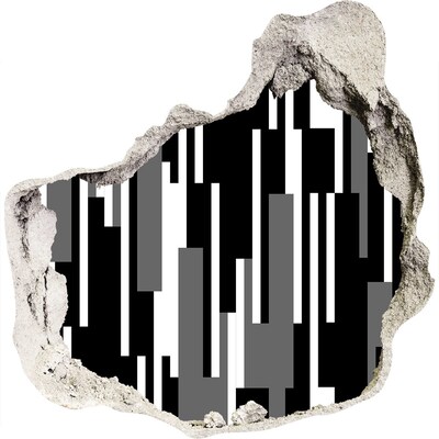 Adesivo effetto buco nel muro Opere d'arte moderna sulla parete