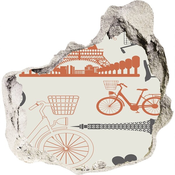 Finto buco nel muro 3D Parigi nel dettaglio