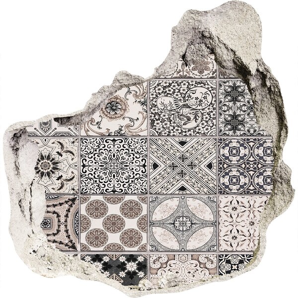 Adesivo effetto buco nel muro Piastrelle in stile vintage