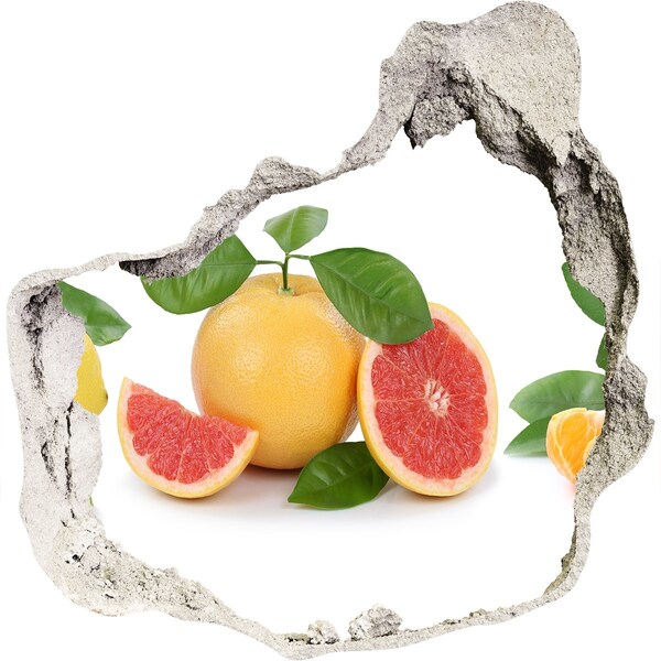 Trompe l'oeil buco nel muro Un paradiso fruttato e nascosto