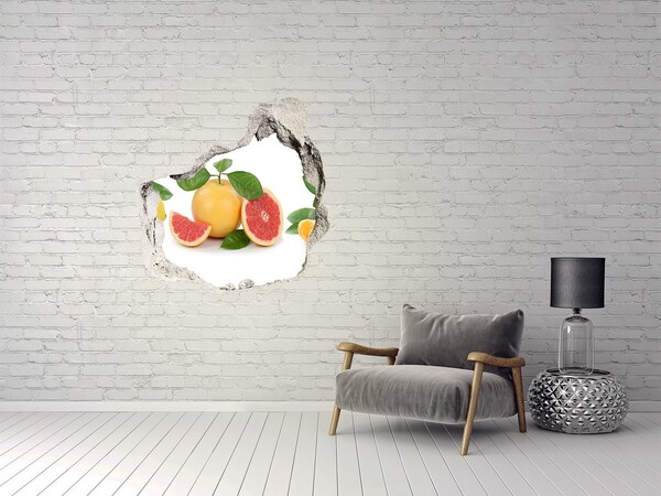 Trompe l'oeil buco nel muro Un paradiso fruttato e nascosto
