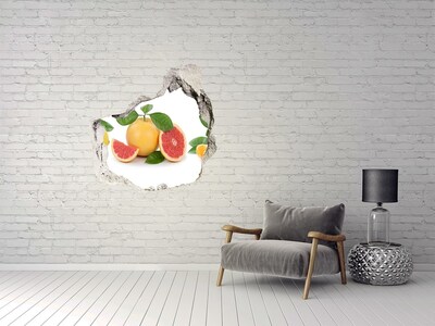 Trompe l'oeil buco nel muro Un paradiso fruttato e nascosto