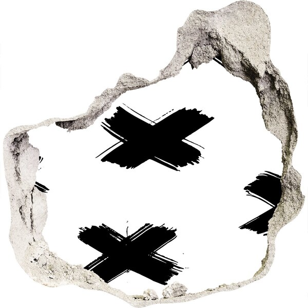 Finto buco nel muro 3D Elegante buco nel muro