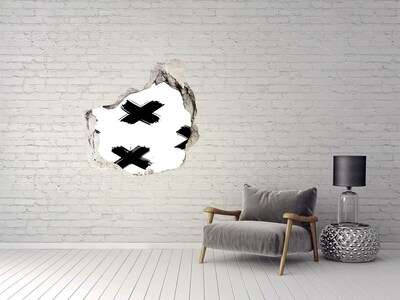 Finto buco nel muro 3D Elegante buco nel muro