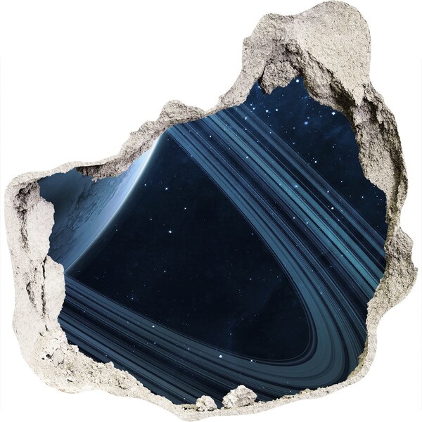 Trompe l'oeil buco nel muro Buco spaziale nel muro