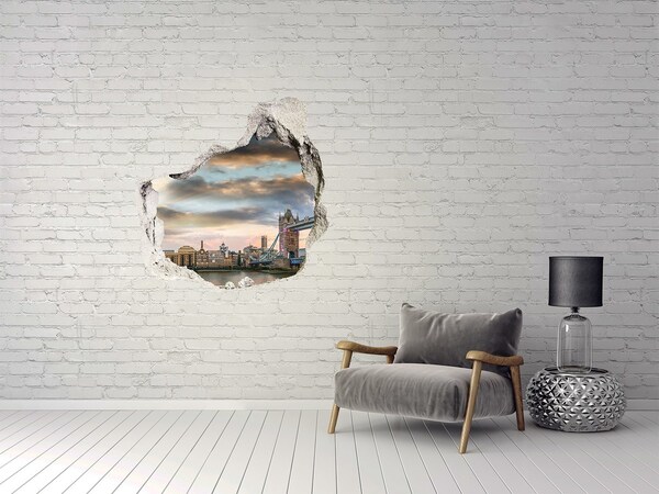 Finto buco nel muro 3D Tower Bridge a Londra
