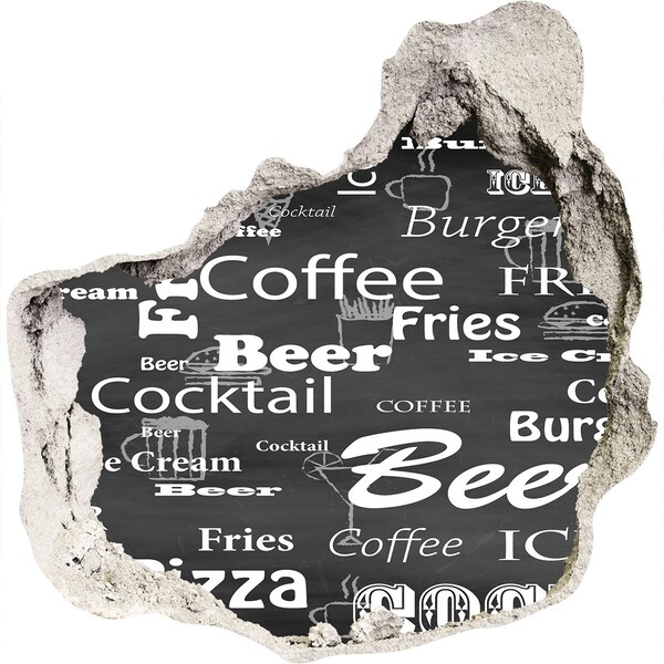 Trompe l'oeil buco nel muro Caos culinario nella tana