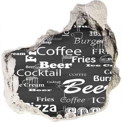 Trompe l'oeil buco nel muro Caos culinario nella tana