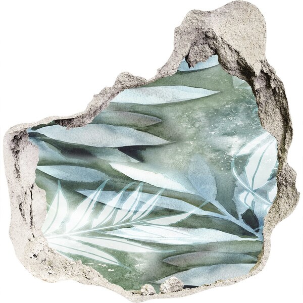 Adesivo effetto buco nel muro Un'oasi verde in un buco nel muro