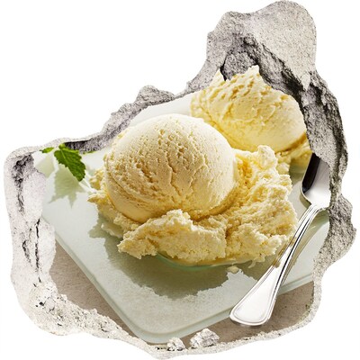 Adesivo effetto buco nel muro Paradiso di ghiaccio