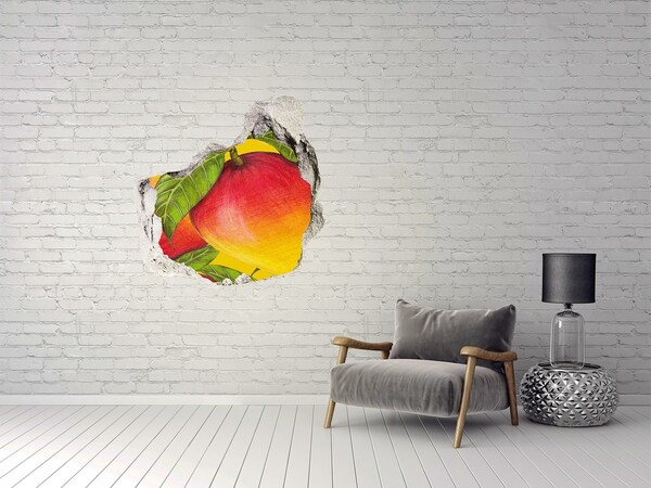 Finto buco nel muro 3D Mango succoso nel buco nel muro