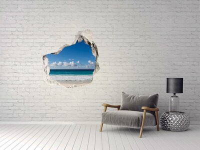 Adesivo effetto buco nel muro Vista sull'oceano