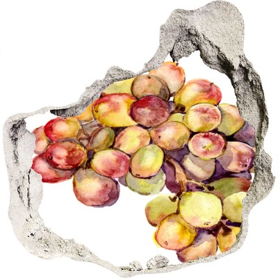 Adesivo effetto buco nel muro Frutta in un buco nel muro