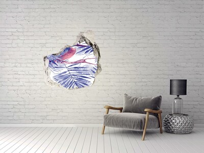 Adesivo effetto buco nel muro Paradiso tropicale dietro le mura