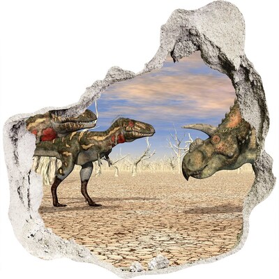 Finto buco nel muro 3D I dinosauri nel mondo preistorico