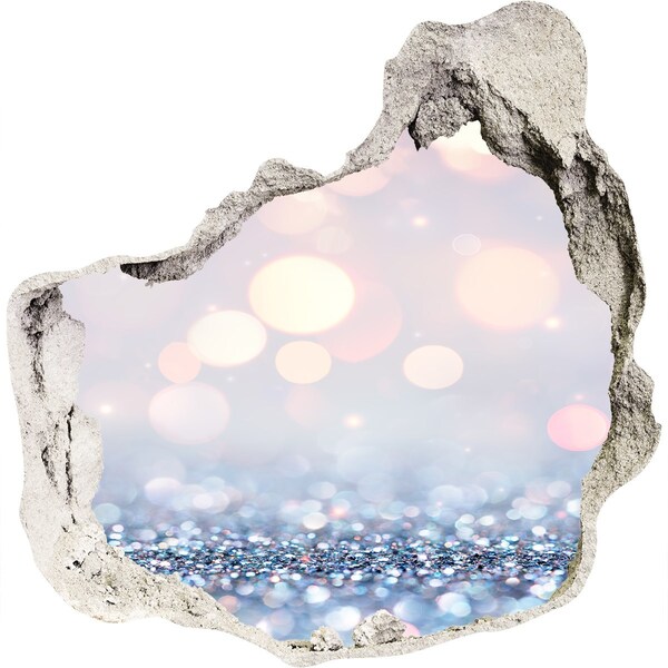 Adesivo effetto buco nel muro Lo spazio lucido dietro il foro