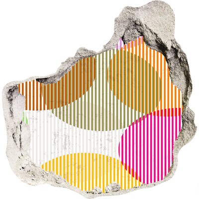 Trompe l'oeil buco nel muro Buco astratto nel muro