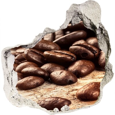 Adesivo effetto buco nel muro Caffè nel cuore del muro