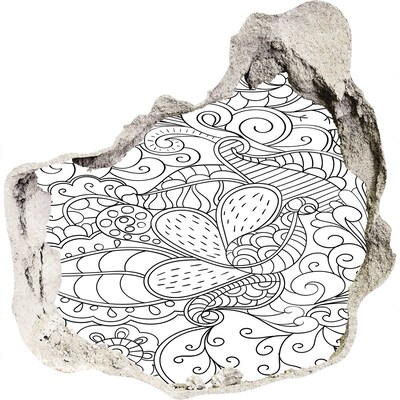 Finto buco nel muro 3D Un mondo colorato in un buco