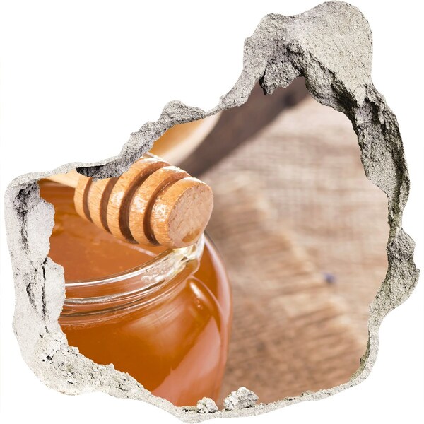 Adesivo effetto buco nel muro Miele direttamente dall'alveare