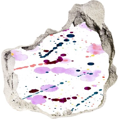 Finto buco nel muro 3D Un'esplosione di creatività e colori