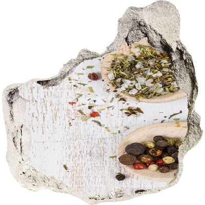 Adesivo effetto buco nel muro Esplosione di spezie