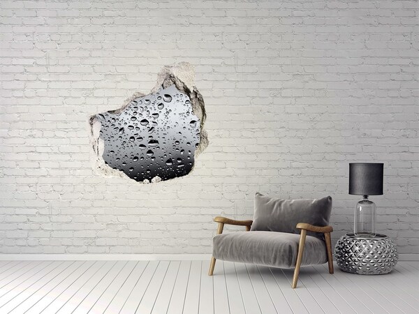 Adesivo effetto buco nel muro Riflesso nell'acqua