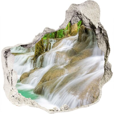 Finto buco nel muro 3D Cascata nella giungla