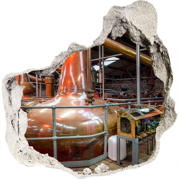 Finto buco nel muro 3D Interno di una distilleria di whisky